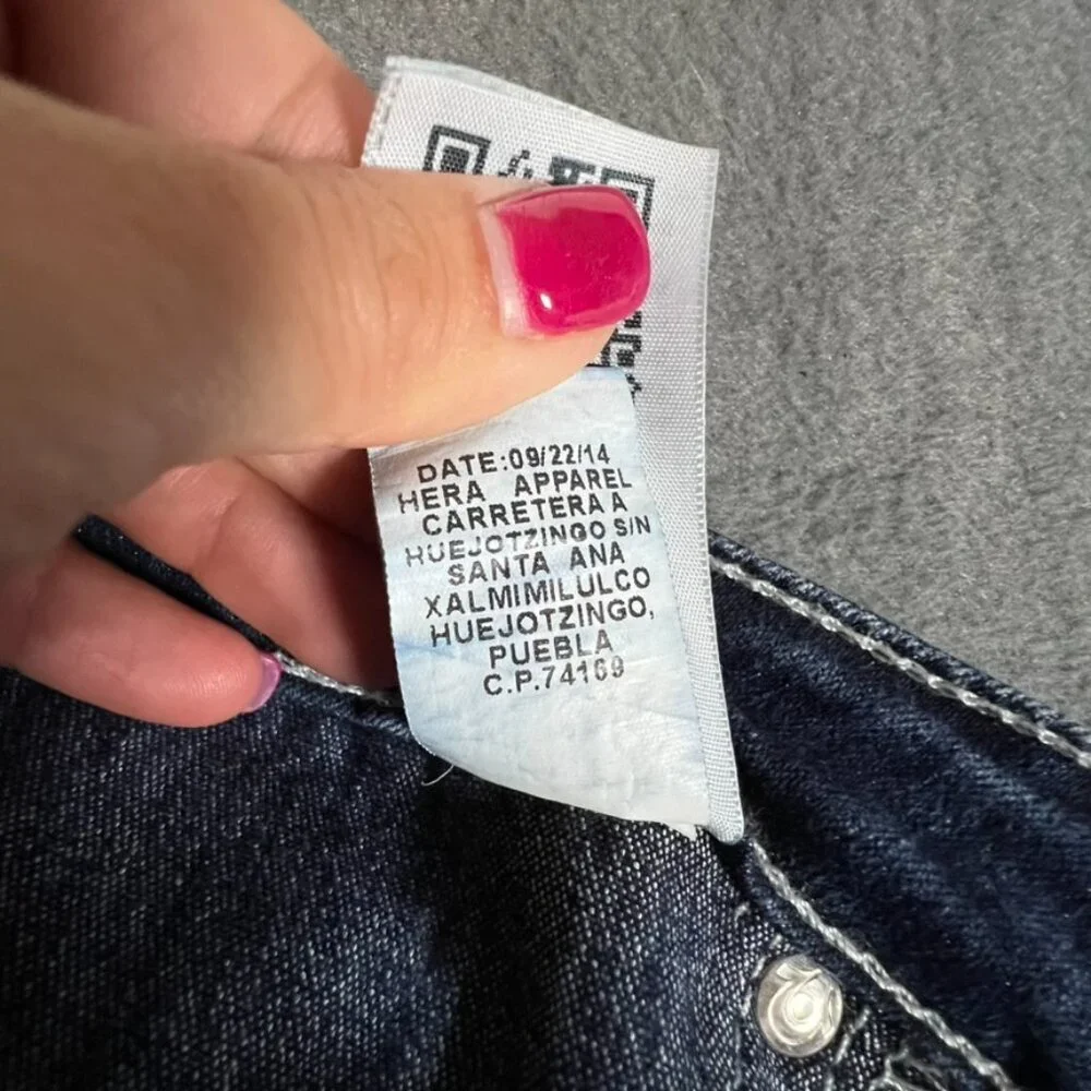 True Religion Jeans 32x29 Denim Legging Jegging White Stitch FLap Pocket - Picture 5 of 11